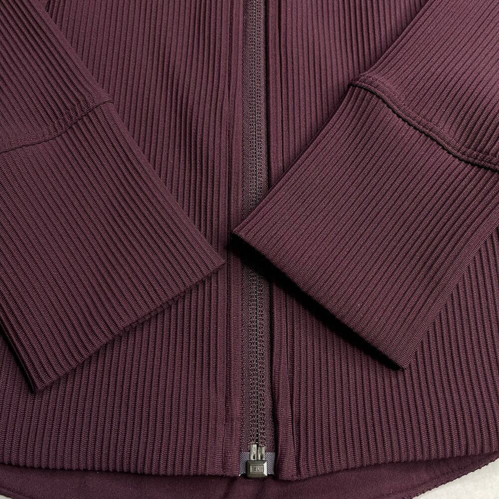 Athleta Salutation Ribbed Jacket womens size M Slate - Picture 12 of 14